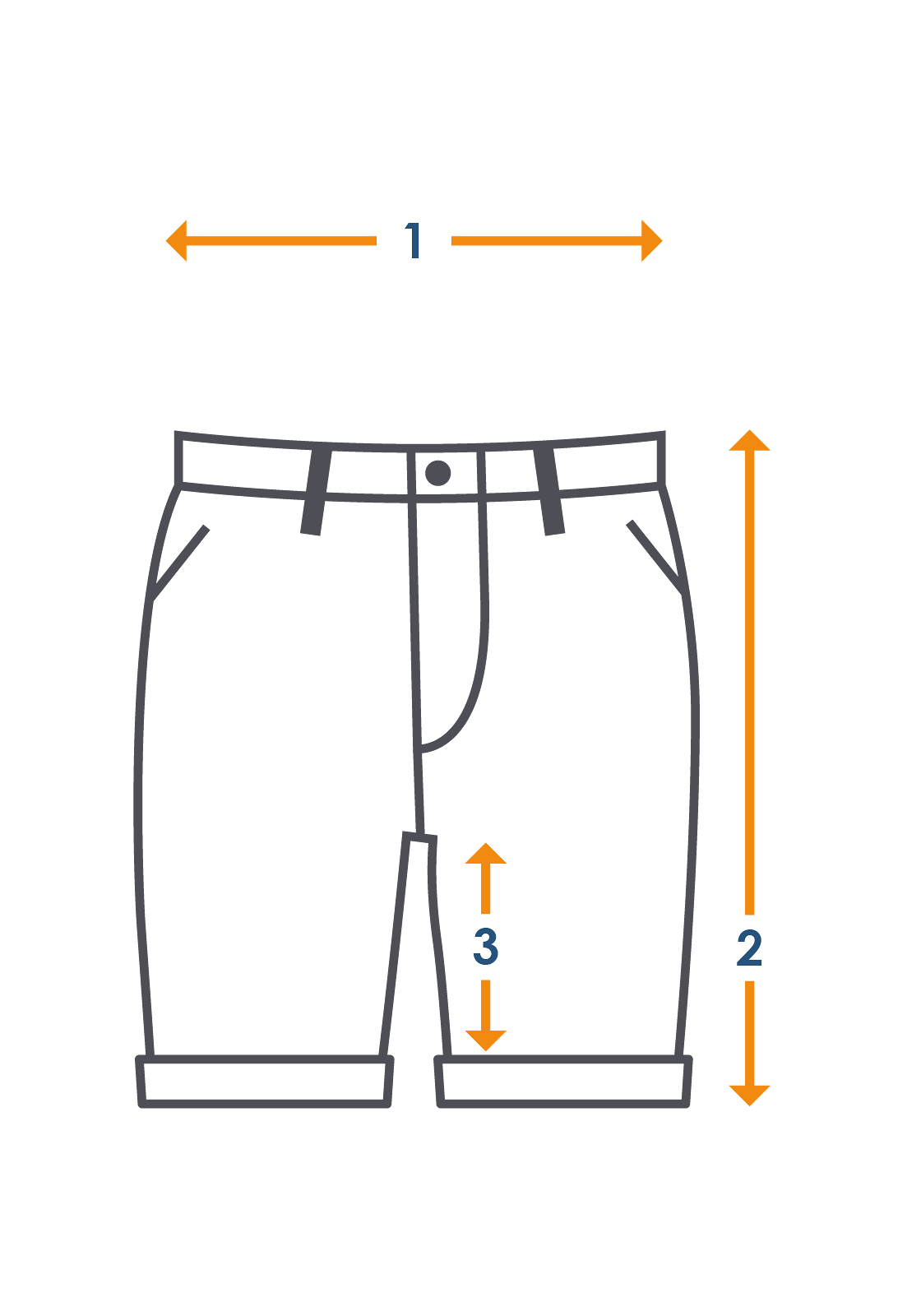 Meetinstructies korte broek Meetinstructies korte broek